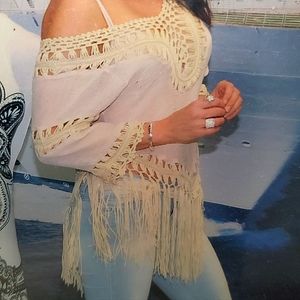 Fringe Crochet Boho Beach Top